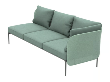 BLOOM 1220 DX/SX - Modular 3 seater fabric sofa by Et al. - view 3